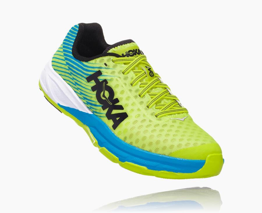 Zapatillas Running Hoka One One Mujer - Evo Carbon Rocket - Verde/Azules - PEU675084